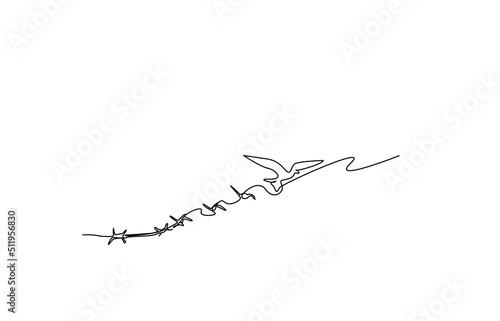 the chain changes to become a bird and fly