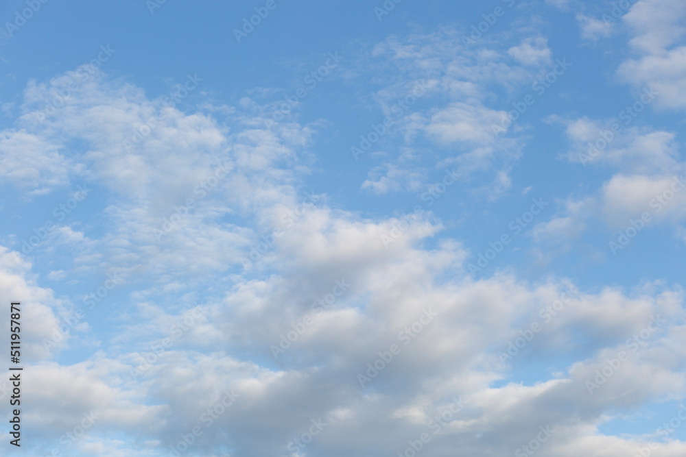 Sky background with beautiful clouds. Landscape with clouds.