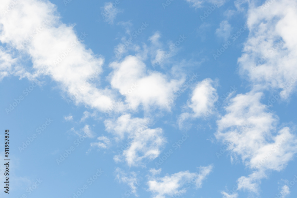 Obraz premium Sky background with beautiful clouds. Landscape with clouds.
