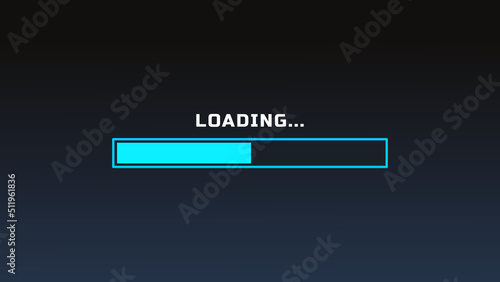 Loading Screen Vector Blue