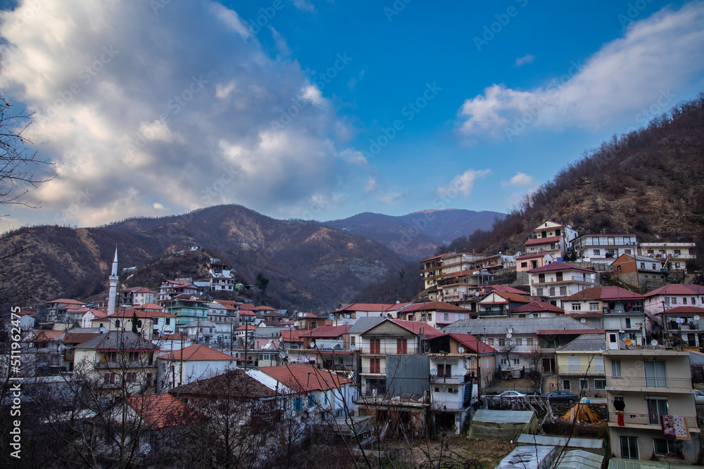 Thermes is a mountainous Pomak village in Xanthi, Greece