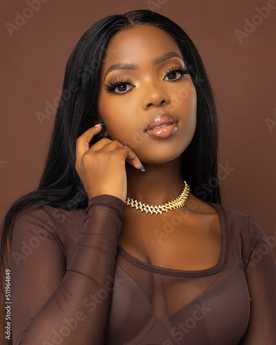 close up beauty portraits of beautiful model
