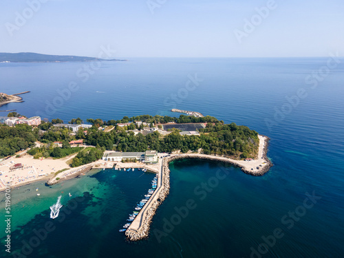 Aerial view of South Beach of town of Kiten, Bulgaria