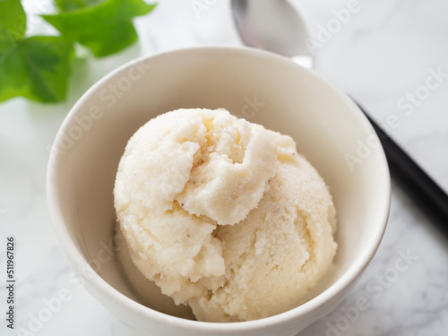 バナナヨーグルトアイスクリーム