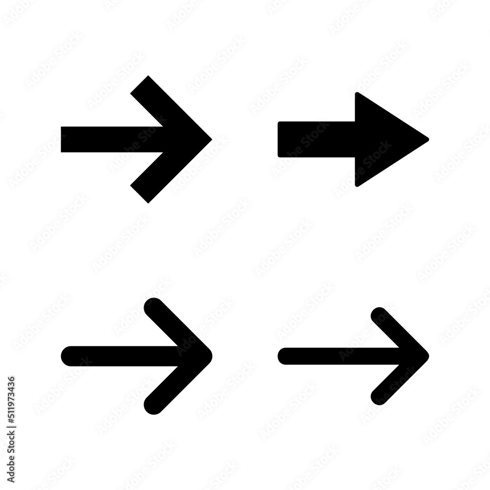 Arrow icon vector. Arrow sign and symbol for web design. Arrow icon vector. Arrow sign and symbol for web design.