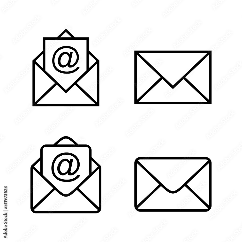 Mail icon vector. email sign and symbol. E-mail icon. Envelope icon Mail icon vector. email sign and symbol. E-mail icon. Envelope icon