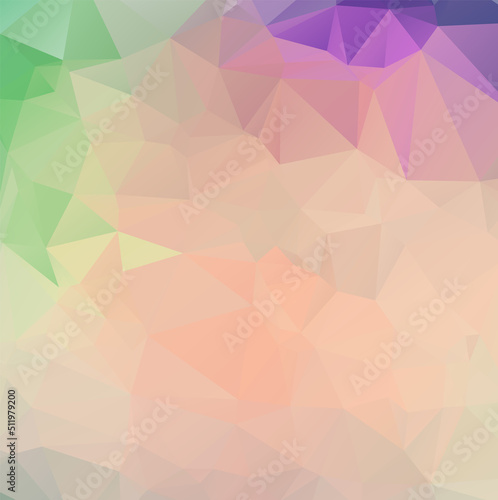 Abstract Geometric backgrounds orange Color and green purple