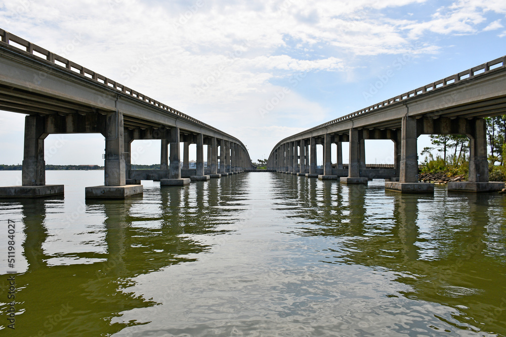 Riverfront under the bridge near Cocoa Village in Brevard County, Florida. Riverfront under the bridge near Cocoa Village in Brevard County, Florida.