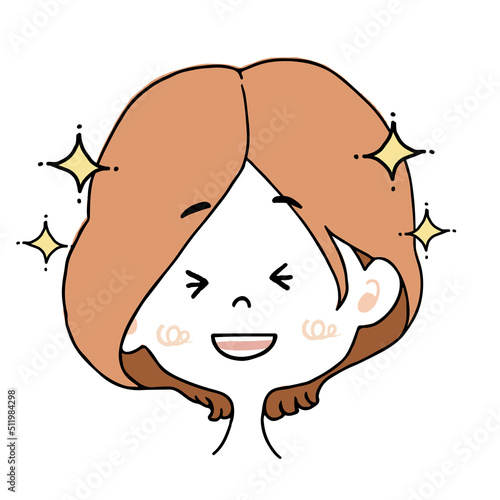 楽しすぎてキラキラ輝いている女の子