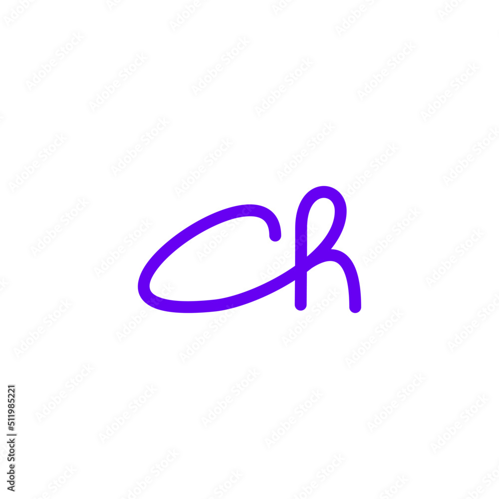 flat rounded monogram letter logo template flat rounded monogram letter logo template