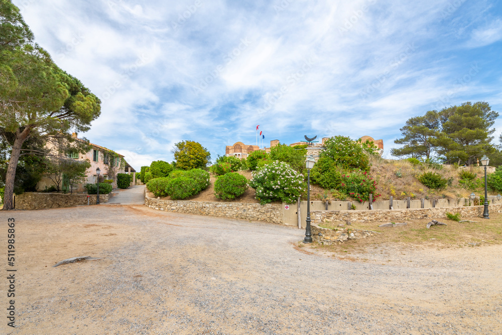 The Citadel of Saint-Tropez, France, a former fortress and now a maritime museum in the Provence Cote d'Azur region of Southern France. The Citadel of Saint-Tropez, France, a former fortress and now a maritime museum in the Provence Cote d'Azur region of Southern France.