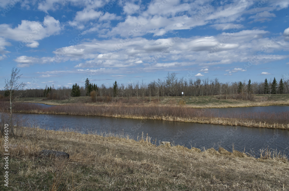 Pylypow Wetlands on a Partially Cloudy Spring Day Pylypow Wetlands on a Partially Cloudy Spring Day
