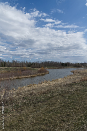 Pylypow Wetlands on a Partially Cloudy Spring Day