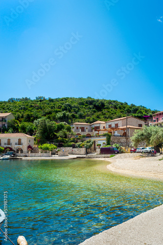 Beautiful village Sivota in Lefkada island Greece