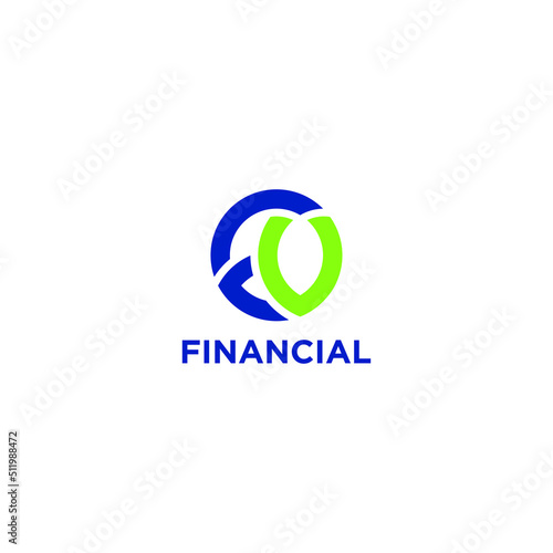 Accounting or finance logo design vector simple style 