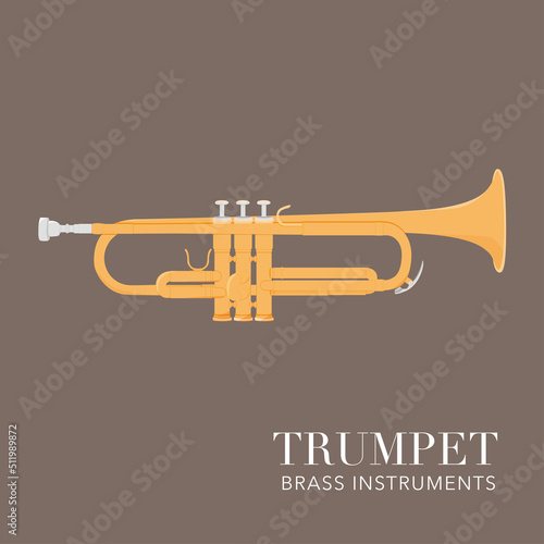 golden trumpet vector