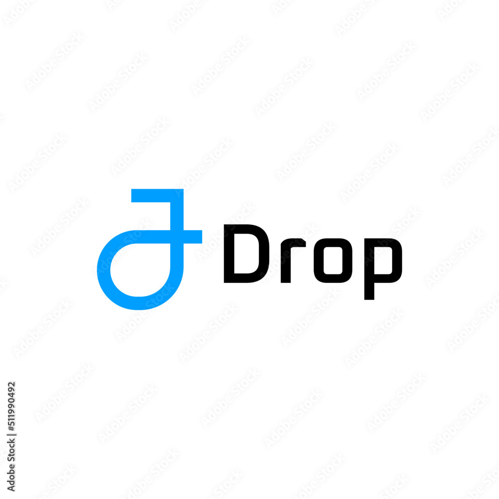 letter j drop logo template letter j drop logo template