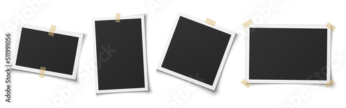 Photo frame set with blank place