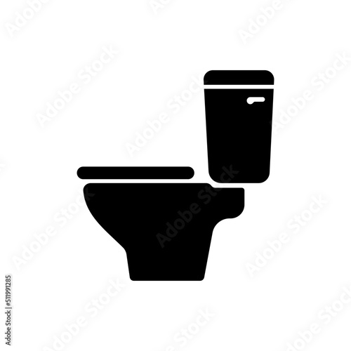 WC Toilet Icon Vector. Best WC Toilet Illustration. WC Icon Isolated