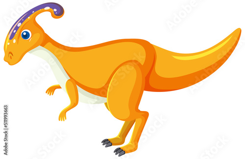 Cute Parasaurolophus Dinosaur Cartoon