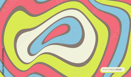  Pattern with optical illusion. Abstract striped background with ripple effect. Vector illustration.