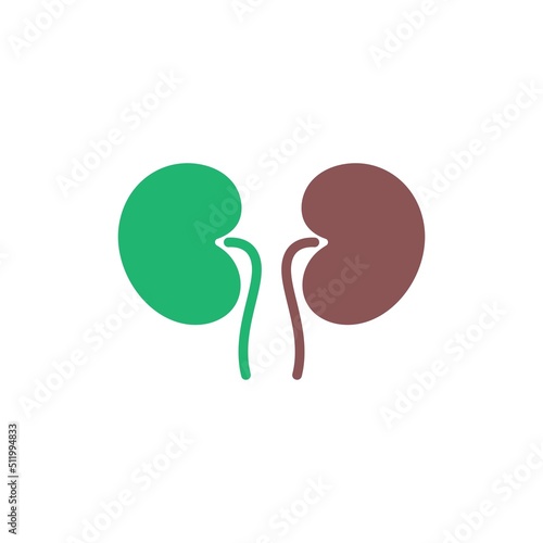 Kidney icon logo design template