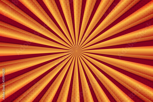 Retro halftone comic background design elegant orange sunburst background  vector illustration