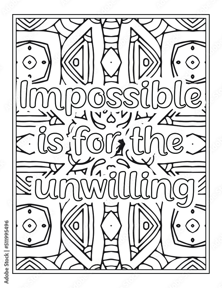 Quote Coloring Pages for Adults and Teens - Best Coloring Pages For Kdp coloring book