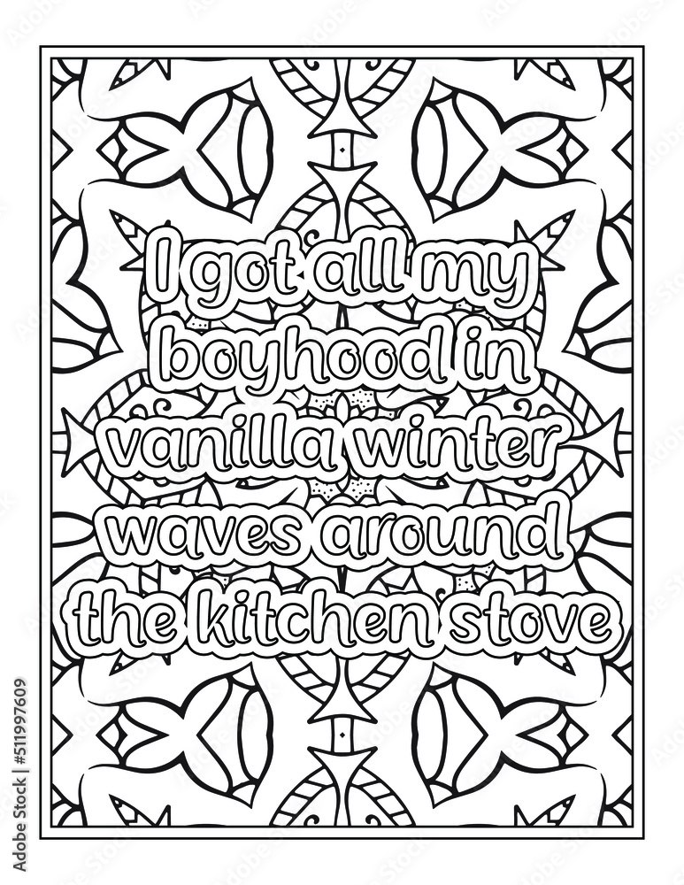 Quote Coloring Pages for Adults and Teens - Best Coloring Pages For Kdp coloring book