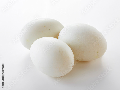 Delicious fresh ingredients  eggs duck eggs