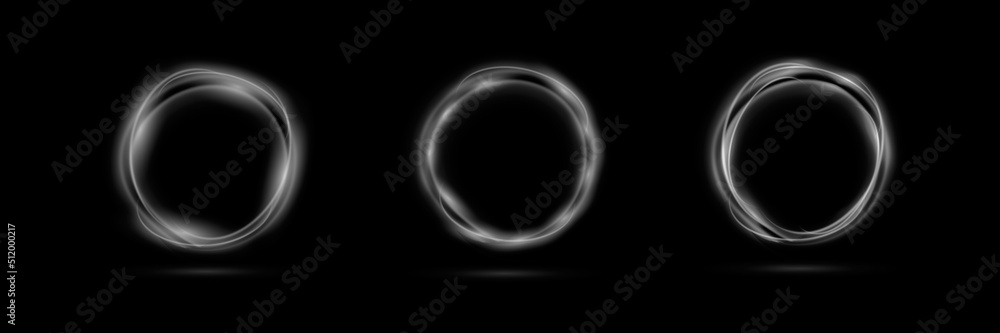 Modern magic witchcraft circle with runes. Ethereal fire portal sign with strange flame spark. Decor elements for magic doctor, shaman, medium