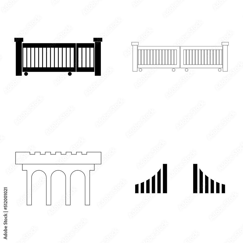 simple gate icon illustration design simple gate icon illustration design