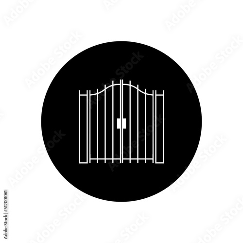 simple gate logo illustration design