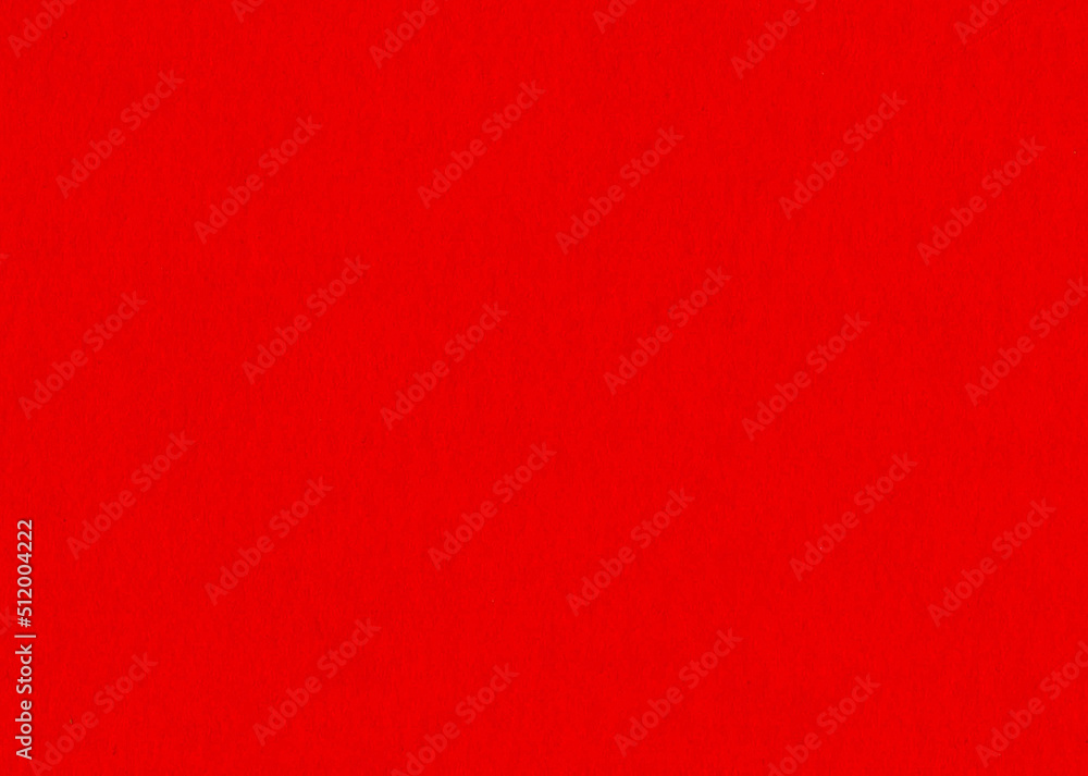 Large image of bright, neon, scarlet red uncoated paper texture background scan close up with fine grain fiber and dust particles smooth matt wallpaper with copy space for text Large image of bright, neon, scarlet red uncoated paper texture background scan close up with fine grain fiber and dust particles smooth matt wallpaper with copy space for text