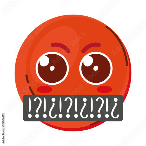 angry emoji with vulgarity