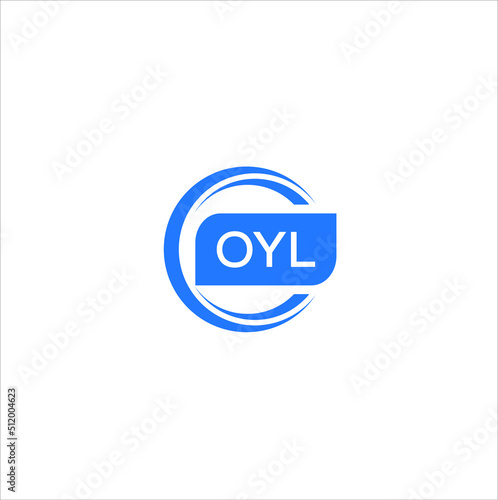 OYL letter design for logo and icon.OYL typography for technology, business and real estate brand.OYL monogram logo.vector illustration. photo