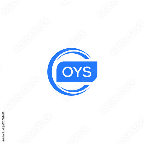 OYS letter design for logo and icon.OYS typography for technology, business and real estate brand.OYS monogram logo.vector illustration. photo