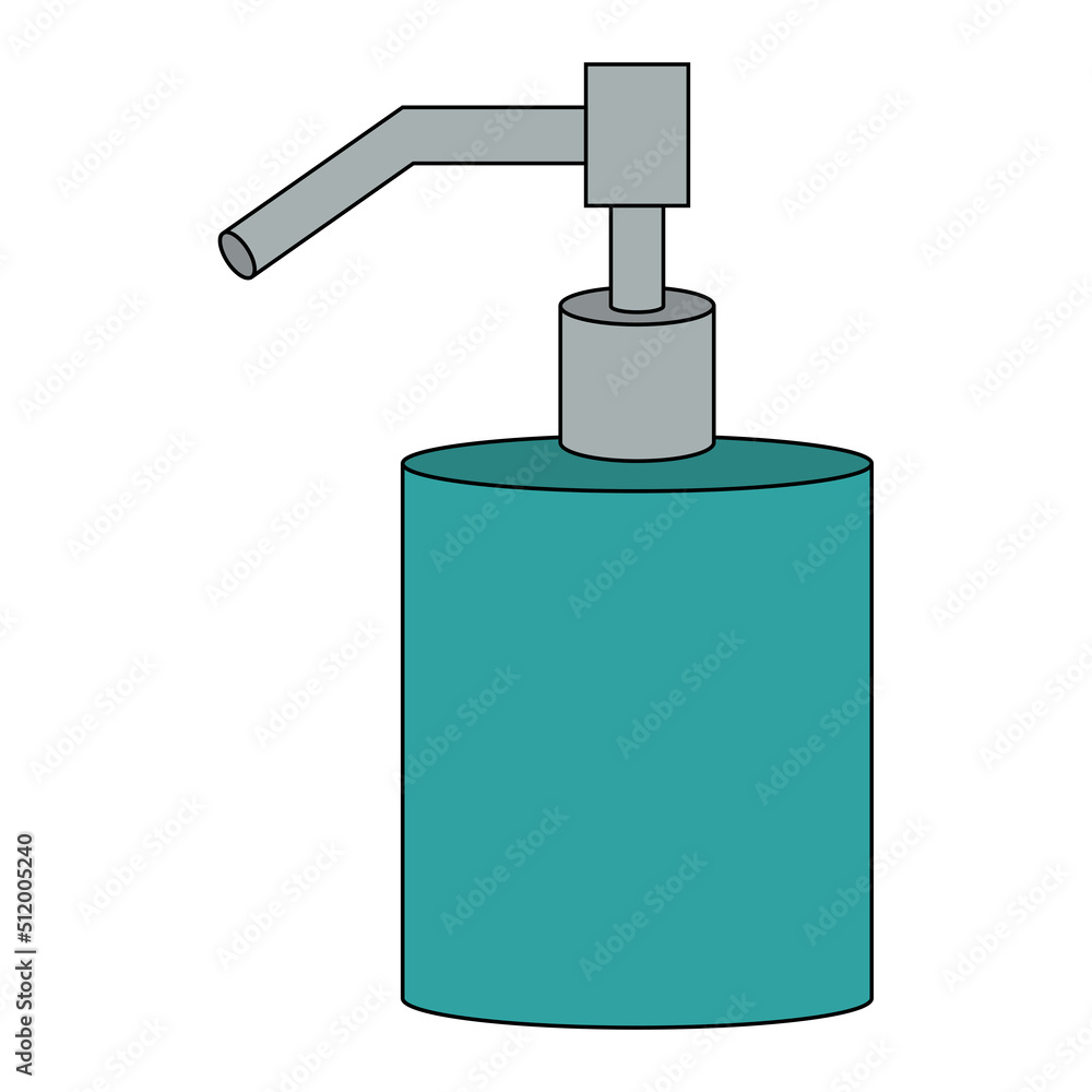 Soap dispenser pictogram vector illustration on a white background. Soap dispenser pictogram vector illustration on a white background.