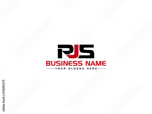 Initial RJS Logo Letter, Colorful RJ Logo Icon Vector Image Design For Shop photo