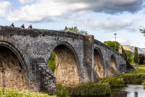 Stirling Old Bridge was built around 1400. A stone bridge which crosses river Forth.