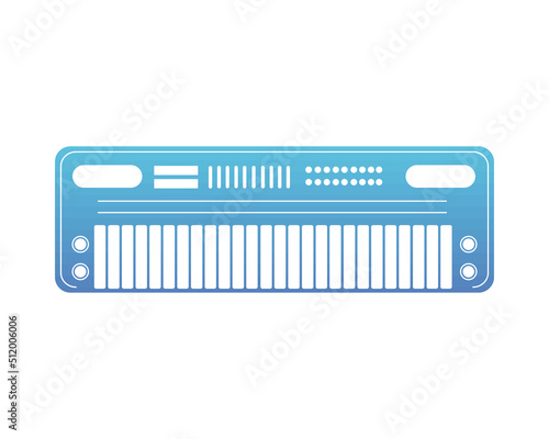 blue piano musical instrument
