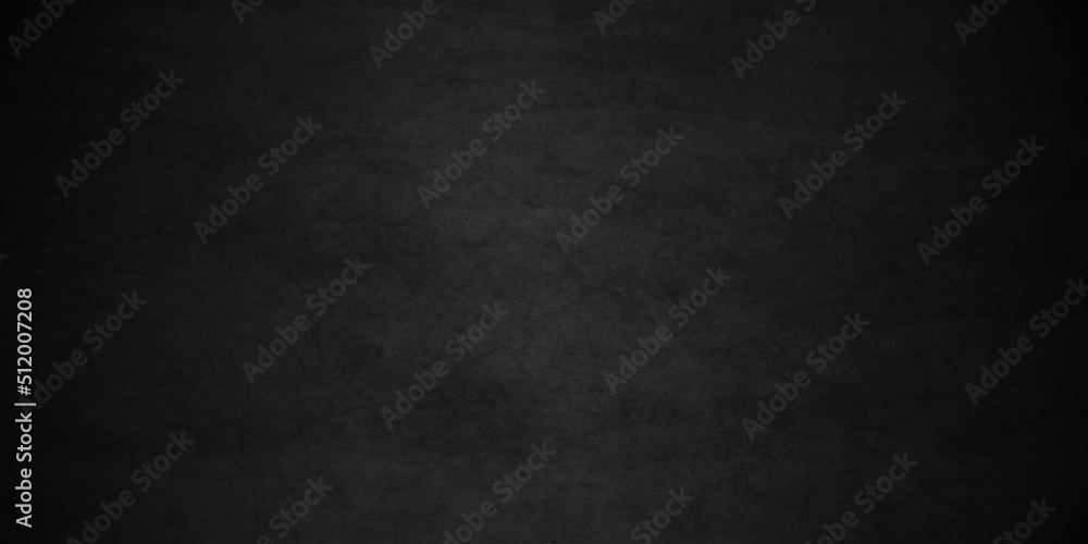 Black stone concrete texture background anthracite panorama. Panorama dark grey black slate background or texture.	
