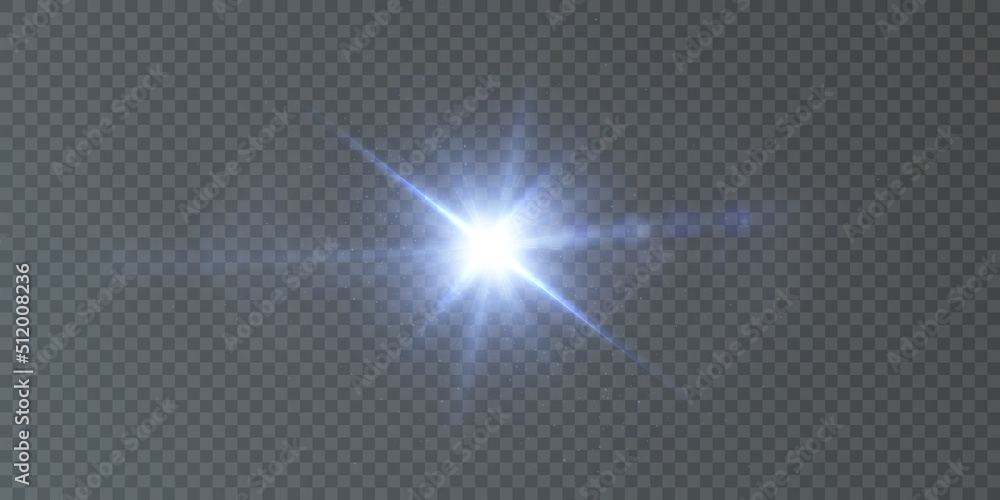 Sun, star, flare png.Bright light effect with rays and highlights for vector illustration. Sun, star, flare png.Bright light effect with rays and highlights for vector illustration.