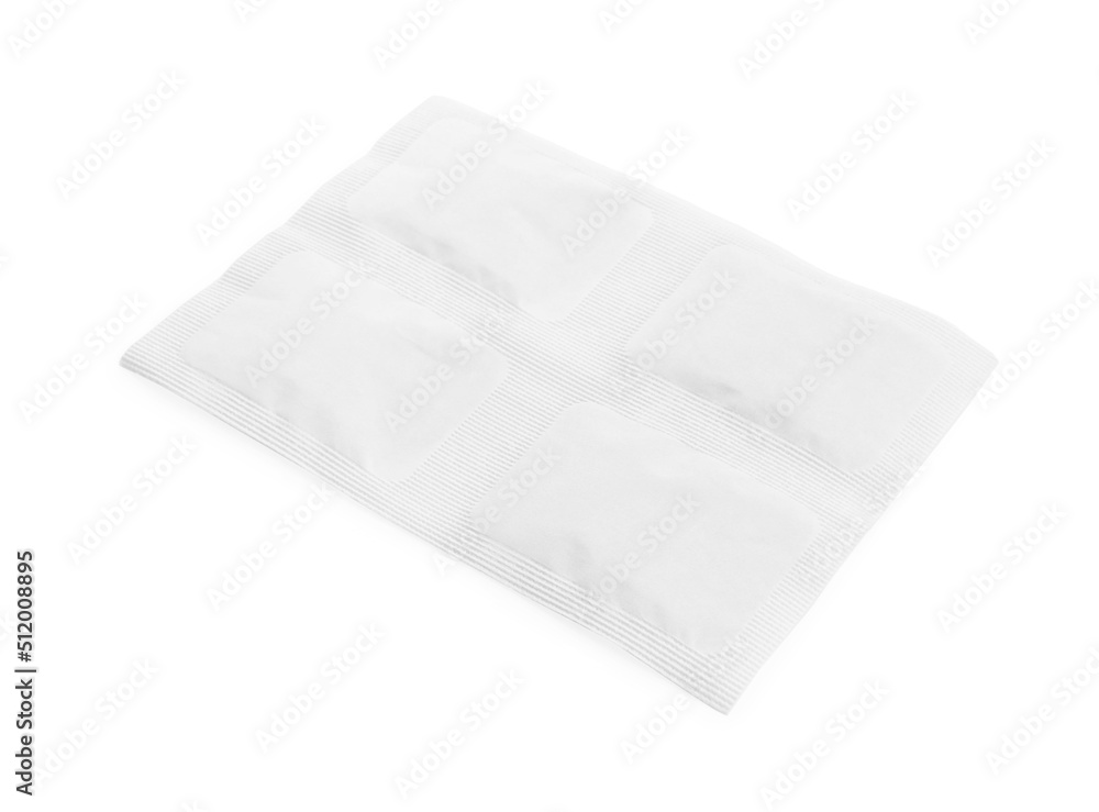 Mustard plaster isolated on white. Alternative medicine Mustard plaster isolated on white. Alternative medicine
