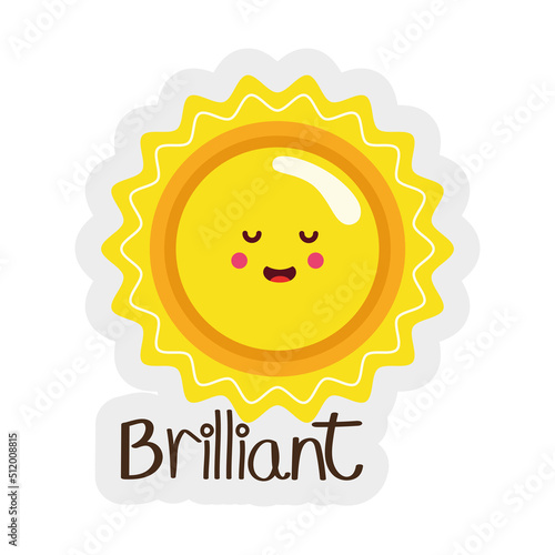 brilliant sun sticker