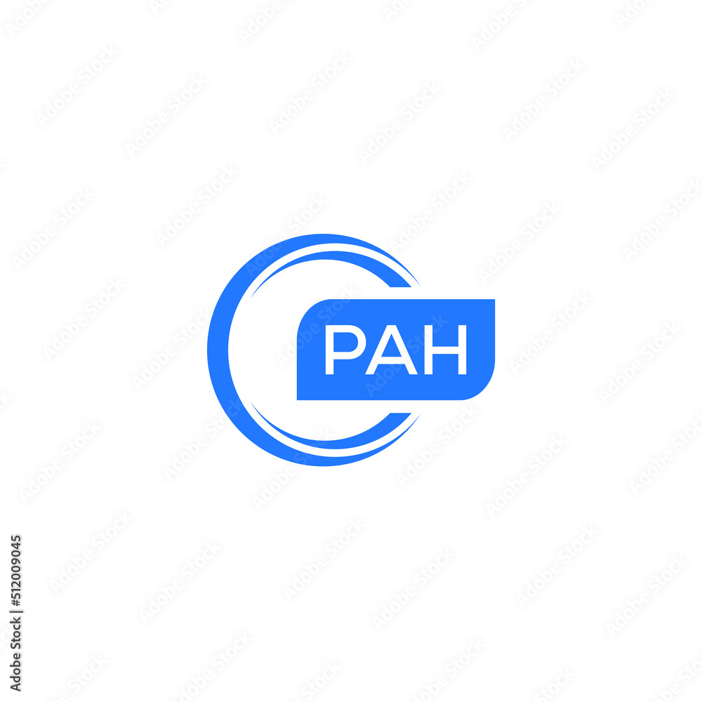 Vettoriale Stock PAH letter design for logo and icon.PAH typography for