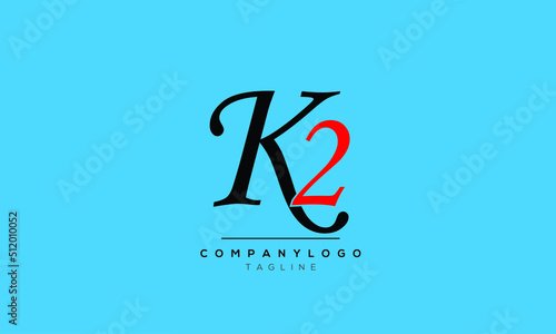  Alphabet letters Initials logo K2