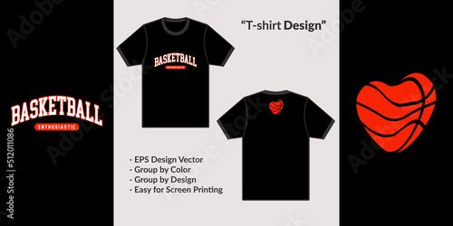 Basketball sports enthusiastic theme design vector for tshirt hoodie and merchandise