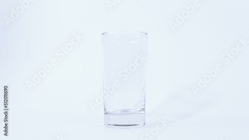 empty glass isolated with white background