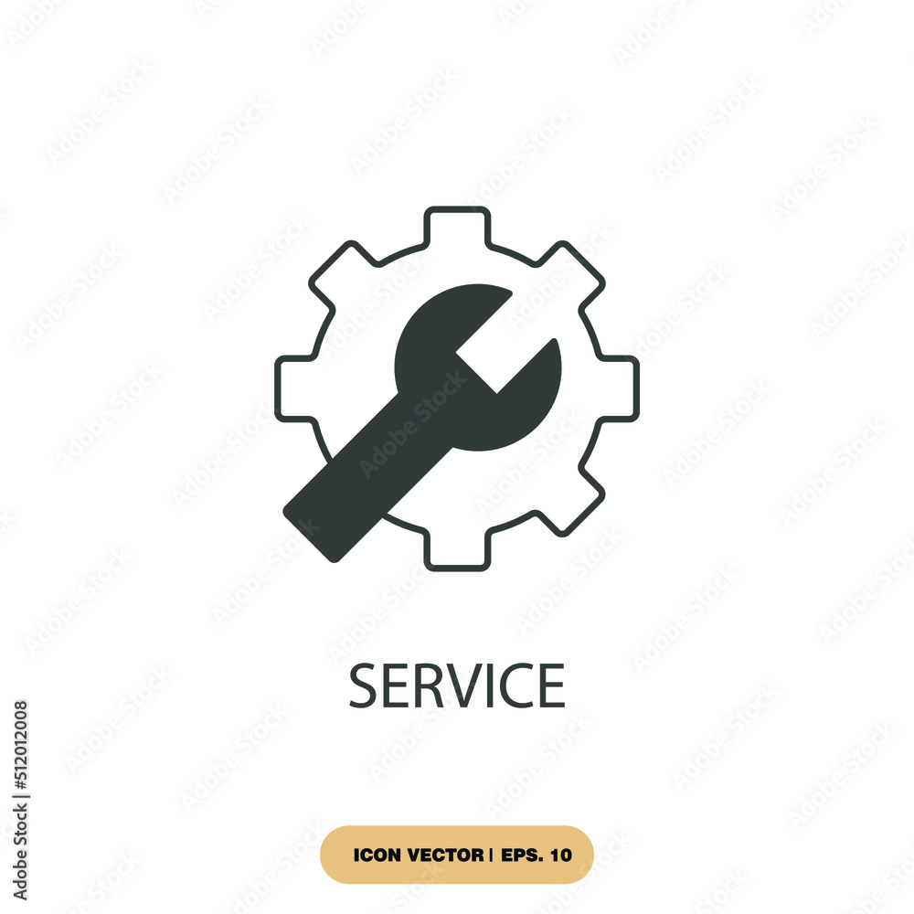 service icons  symbol vector elements for infographic web